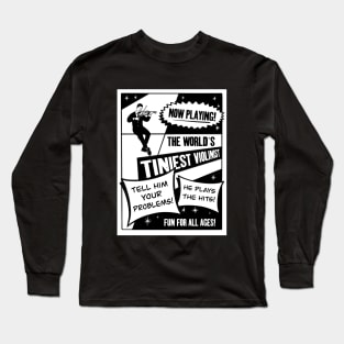 World's Tiniest Violinist Sarcastic Advertisement Long Sleeve T-Shirt